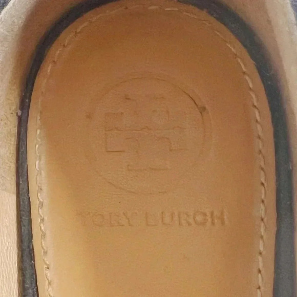 Tory Burch Marsden Suede Smoking Loafer in Black Women's Size 8.5 - Picture 4 of 10